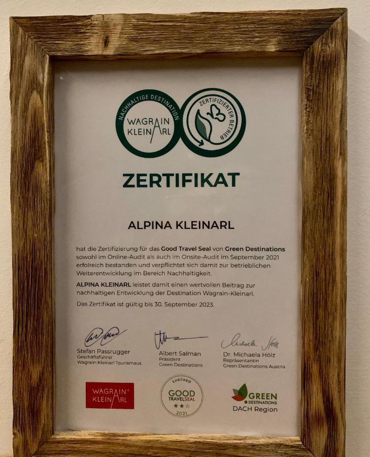 Hotel Alpina Kleinarl Zewnętrze zdjęcie